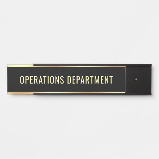 Operations Department Sjabloon  tekst Deurbordje (Voorkant)