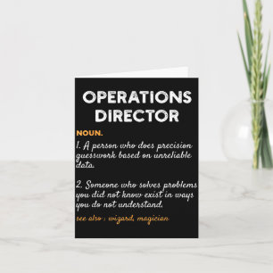 Operations Directeur Beroep Grappige Woordenboek D Kaart