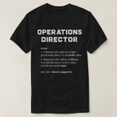 Operations Director Funny Dictionary Definition T-shirt (Design voorkant)