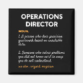 Operations Director Profession Funny Dictionary De Magneet (Voorkant)
