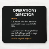 Operations Director Profession Funny Dictionary De Muismat (Voorkant)