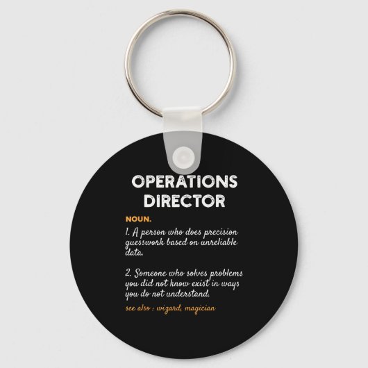 Operations Director Profession Funny Dictionary De Sleutelhanger (Voorkant)