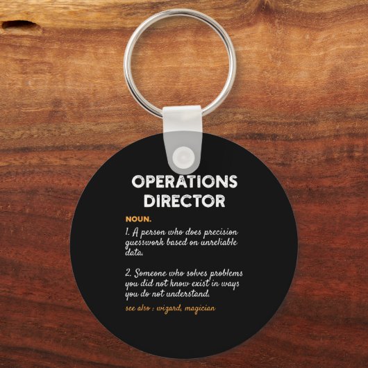 Operations Director Profession Funny Dictionary De Sleutelhanger (Voorkant)