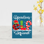 Operations Elf Squad Christmas Manager Matching X- Kaart (Gele Bloem)