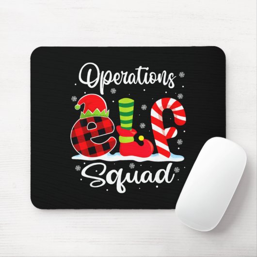 Operations Elf Squad Christmas Manager Matching X- Muismat (Met muis)