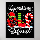 Operations Elf Squad Christmas Manager Matching X- Poster (Voorkant)