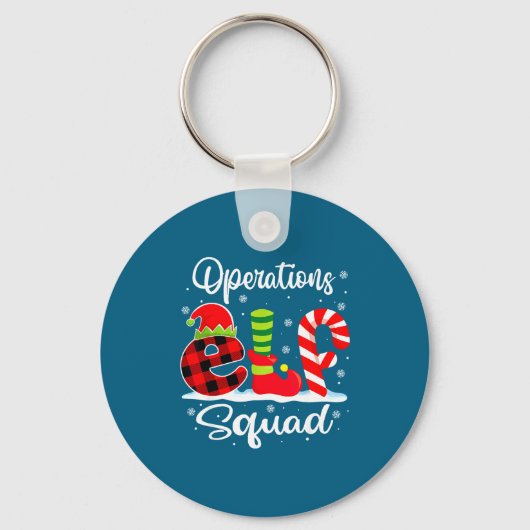 Operations Elf Squad Christmas Manager Matching X- Sleutelhanger (Voorkant)