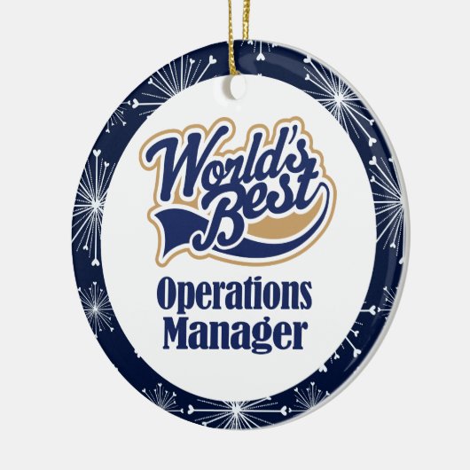Operations Manager Cadeausistentie Keramisch Ornament (Links)