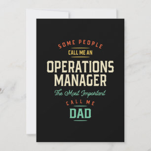 Operations Manager en papa Bedankkaart