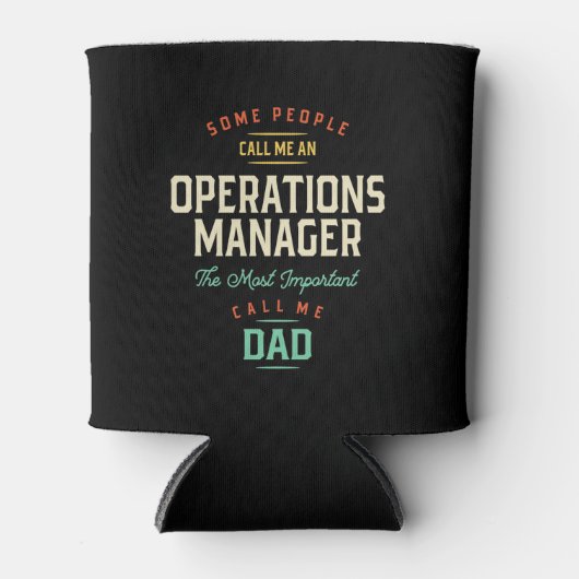 Operations Manager en papa Blikjeskoeler (Voorkant)
