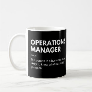 Operations Manager Grappige Werk Definitie Koffiemok