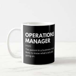 Operations Manager Grappige Werk Definitie Koffiemok
