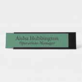 Operations Manager Groen Bureau Naambordje (Voorkant)