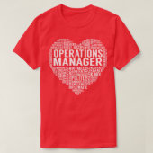 Operations Manager Heart T-shirt (Design voorkant)
