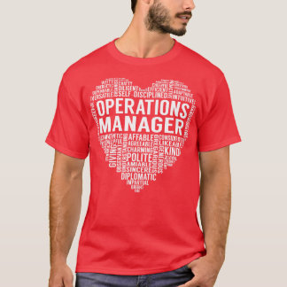 Operations Manager Heart T-shirt