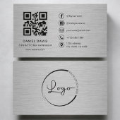 Operations Manager Metaal QR Code Visitekaartje