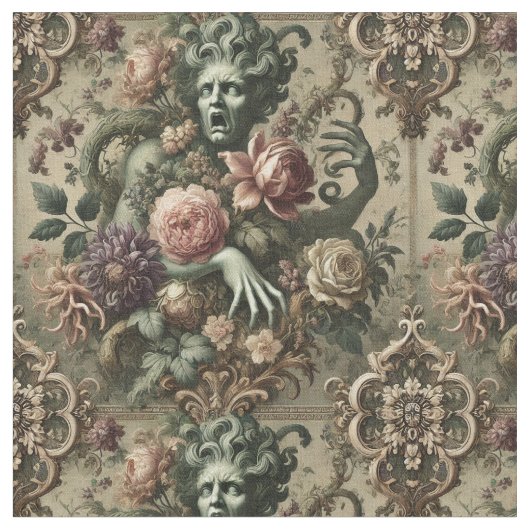 Operatische weelde - Gothic Classic Tegel Stof (Close Up)