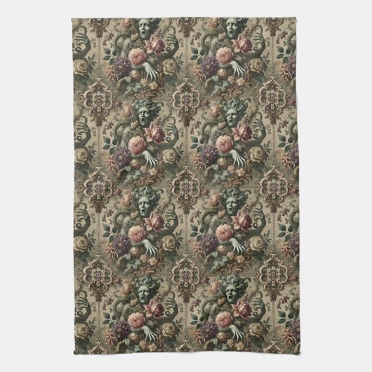 Operatische weelde - Gotisch Victoriaans Theedoek (Verticaal)