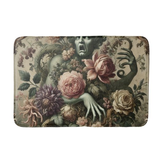 Operatische weelde - Gotische bloemenbarok Badmat (Voorkant)