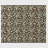 Operatische weelde - Gotische bloemenbarok Cadeaupapier (Vlak)