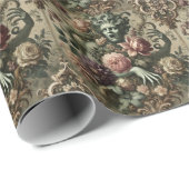 Operatische weelde - Gotische bloemenbarok Cadeaupapier (Rol Hoek)