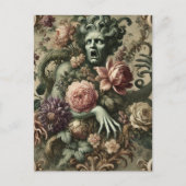 Operatische weelde - Gotische bloemenbarok Feestdagenkaart (Voorkant)