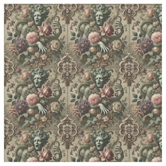 Operatische weelde - Gotische dichte Tegel Stof (Close Up)