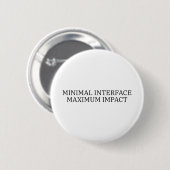 Operator Badge | Minimaal Interface Minimalistisch Ronde Button 5,7 Cm (Voorkant /achterkant)