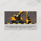 Operator Bouwmachine | Grondverzetter  Visitekaartje (Achterkant)