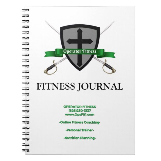 Operator Fitness Journal $12.95 Notitieboek (Voorkant)