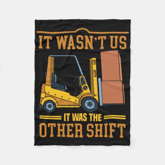Operator heftruckchauffeur Vaderdag grappige heftr Fleece Deken (Voorkant)