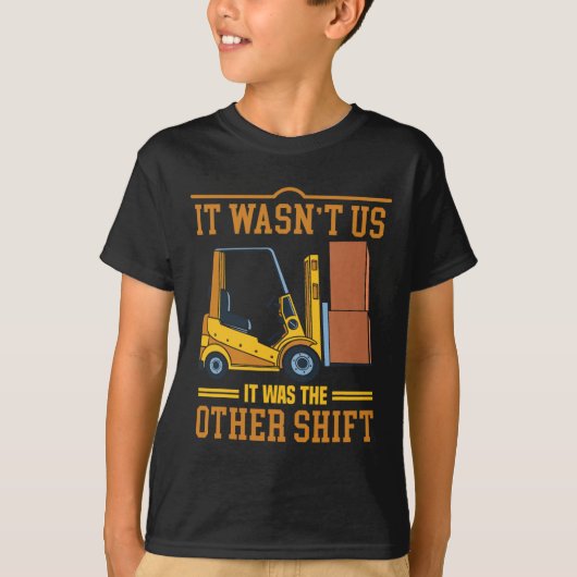 Operator heftruckchauffeur Vaderdag grappige heftr T-shirt (Voorkant)