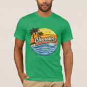 Operator Retro Sunset Design T-shirt (Voorkant)