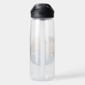 Operator Retro Sunset Design Waterfles (Achterkant)