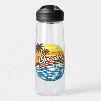 Operator Retro Sunset Design Waterfles
