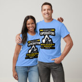 Operator zware apparatuur operator komt familie me t-shirt (Unisex)