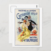  operatorisch theatercarnaval 1892 briefkaart (Voorkant / Achterkant)