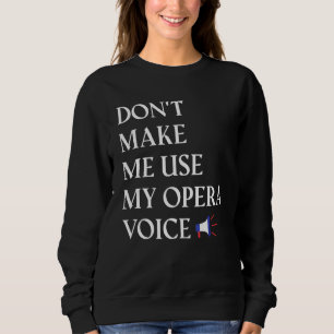 Operazanger Vocalist Maak Me Niet Zorgen Dat Ik Mi Trui