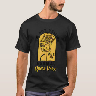 Operazanger Vocalist Stemcoach Koor Show retro T-shirt