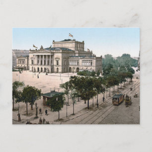 Opernhaus, Opera House, Leipzig, Duitsland Briefkaart