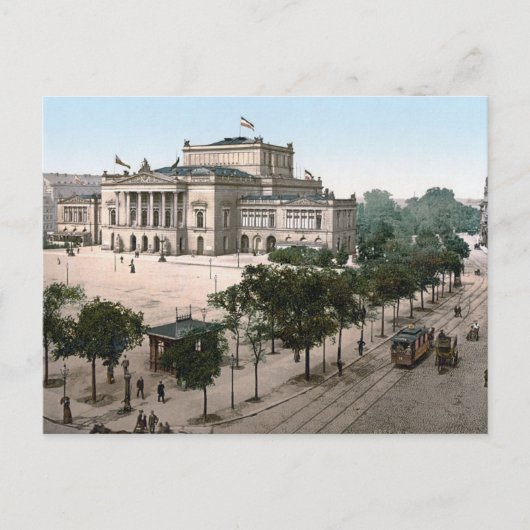 Opernhaus, Opera House, Leipzig, Duitsland Briefkaart (Voorkant)