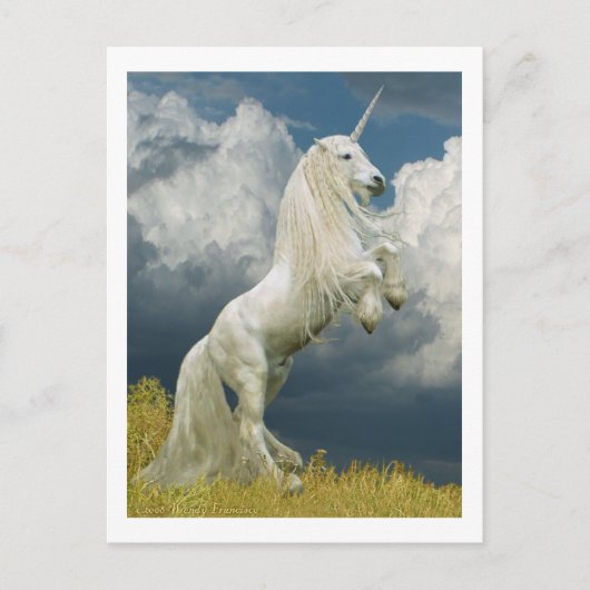 opfok Unicorn Briefkaart (Voorkant)
