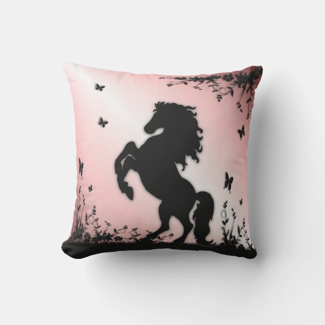 Opfokken Black Stallion Pink Buitenkussen (Voorkant)