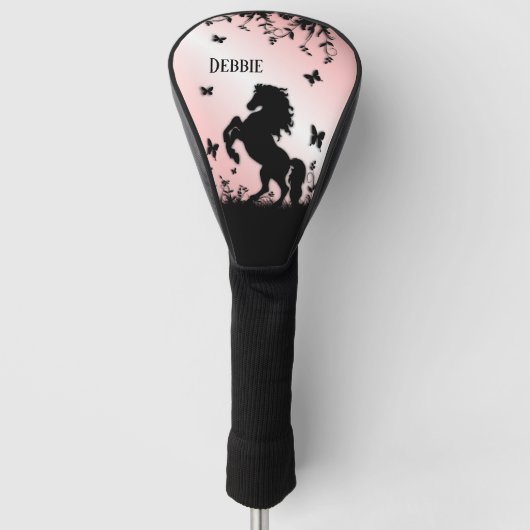 Opfokken Black Stallion Pink Golfheadcover (Voorkant)