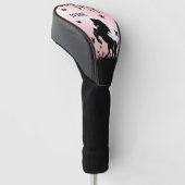 Opfokken Black Stallion Pink Golfheadcover (Schuin)