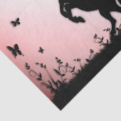 Opfokken Black Stallion Pink Tissuepapier (Detail)