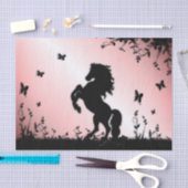 Opfokken Black Stallion Pink Tissuepapier (Craft)