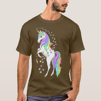  opfokkerij regenboogvaar Unicorn & kleurrijke ste T-shirt