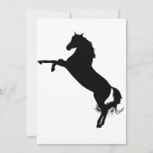 Opfokkerij Stallion Silhouette Kaart (Voorkant)