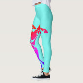 Opfokpaard regenboog print op elke kleur legging (Links)